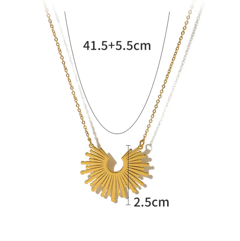 Sunburst Pendant Necklace