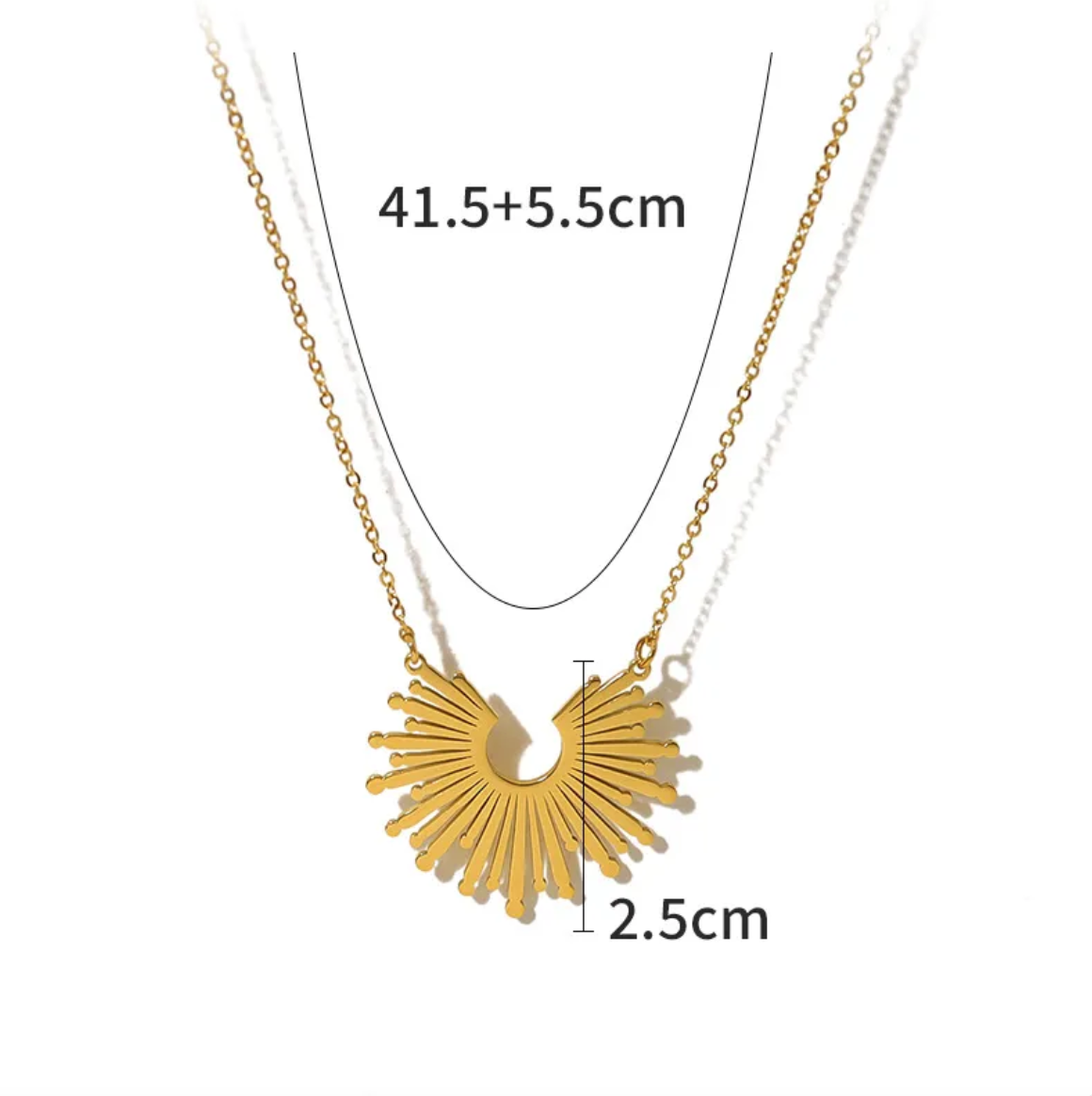 Sunburst Pendant Necklace