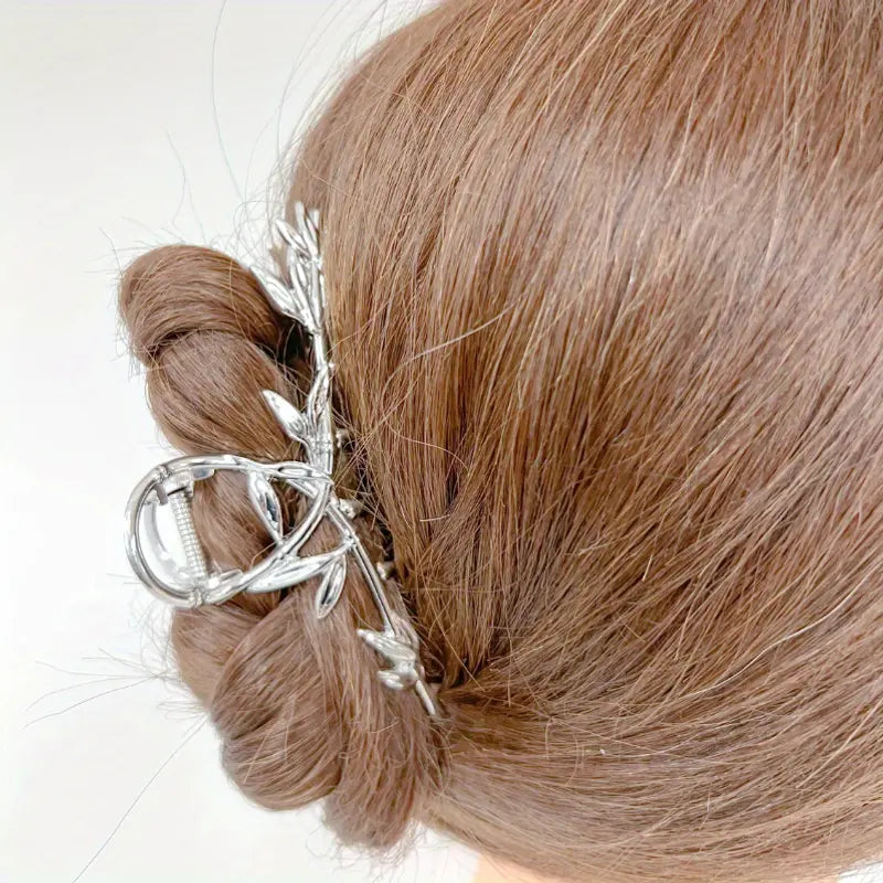 Twisted Metal Claw Clip - Large Jaw Clip for Thick and Fine Hair