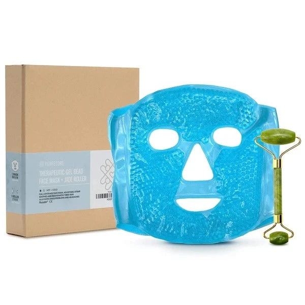 Cooling Gel Face Mask & Facial Roller Set