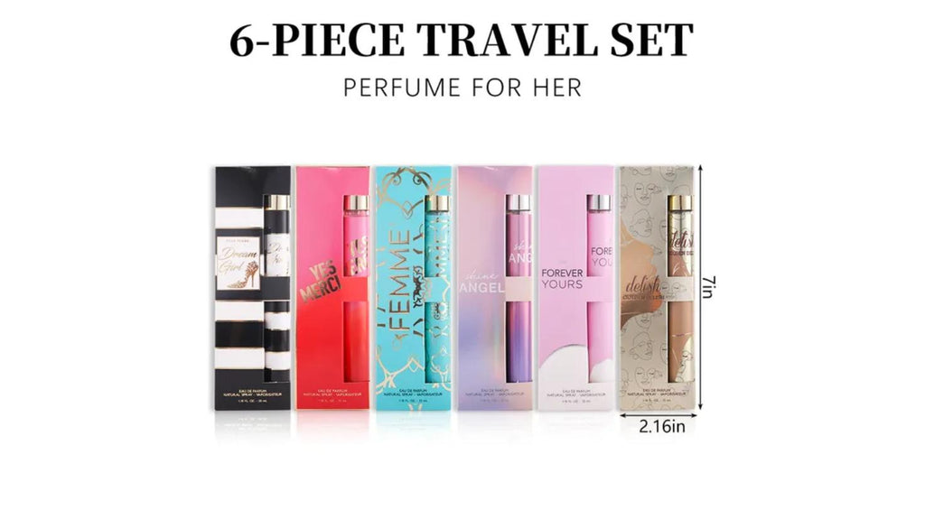 6-Piece Eau de Parfum Travel Set - Six Scents, 35 ml Each